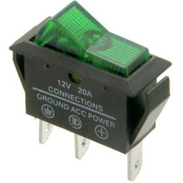 Rocker switch OFF-ON green...