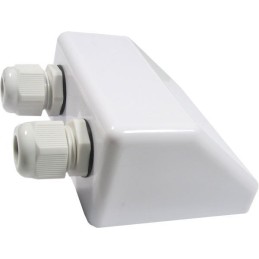 Double cable gland with cover