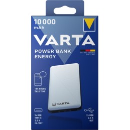 PowerBank VARTA LCD 10000mA, 1xUSB, 1xUSB - C