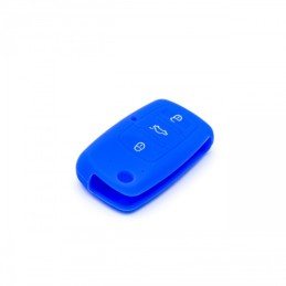 blue protective car key case