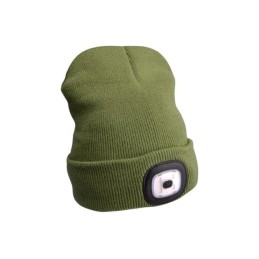 cap green with LED flashlight