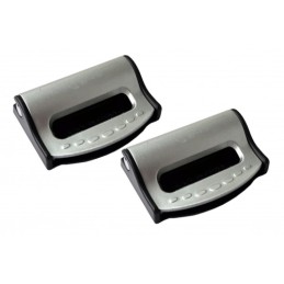 Safety belt stoppers silver