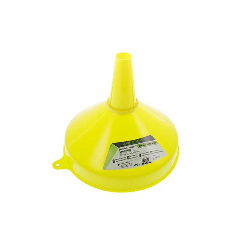 Plastic funnel with 250 mm sieve