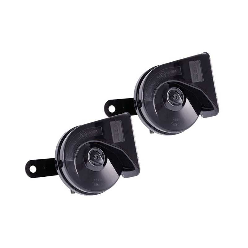 Two-tone horn 2pcs, 12V 85mm 118 dB E9 Two-tone horn 2pcs, 12V 85mm 118 dB E9