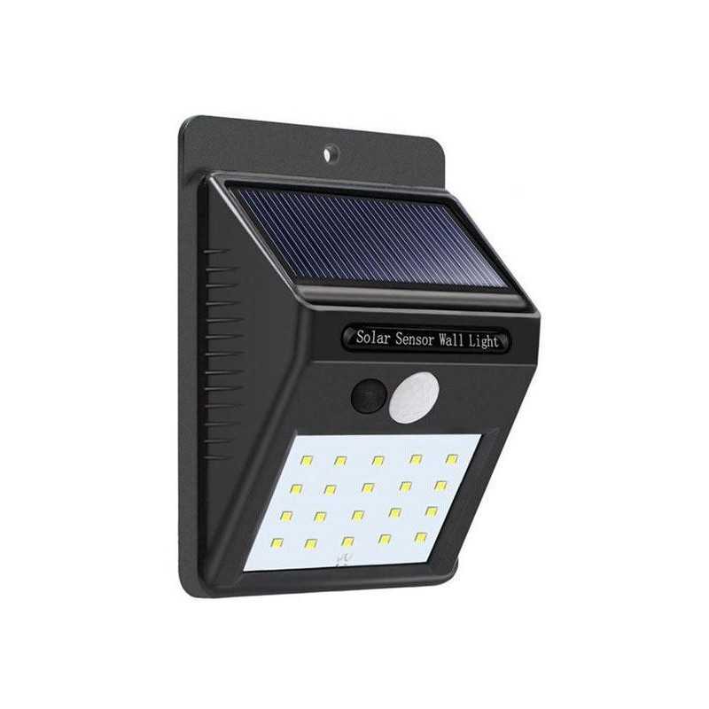 Solar light LED-20x with PIR sensor wall