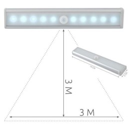 LED lighting with PIR sensor, 4xAAA power supply