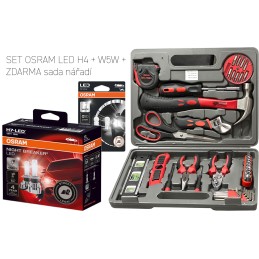 SET OSRAM LED H4 + W5W +...