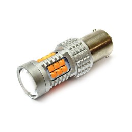LED bulb 12V-24V 21W BA15s orange