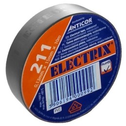 insulating PVC tape 15x10 gray