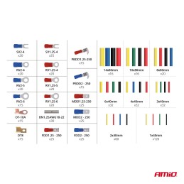 Set of insulated connectors 350 pieces + 328 tubes