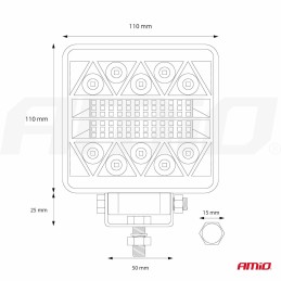 Headlight LED working 26LED COMBO 9-36V