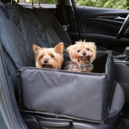 Transport box for animals and protective seat cover