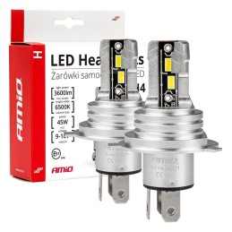 LED bulbs H4 1800 LM 2 pcs