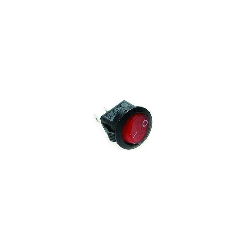 Rocker switch OFF-ON 1 pole 250V/3A red Rocker switch OFF-ON 1 pole 250V/3A red