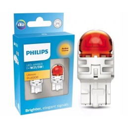 LED bulb 12V 21/5W W3x16q red PHILIPS 2 pcs