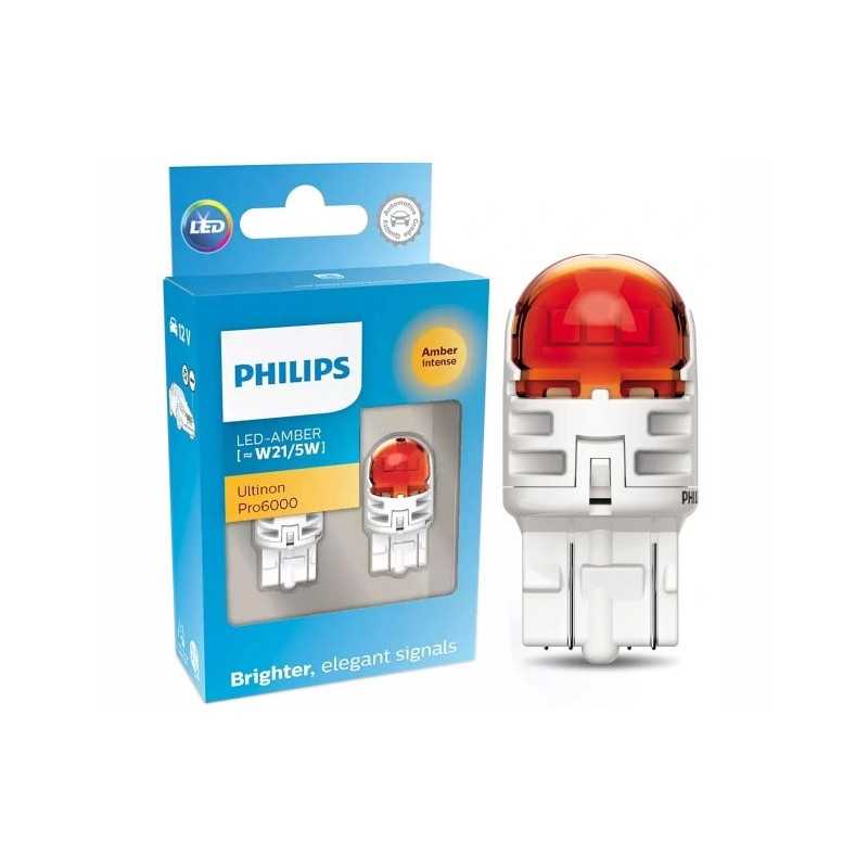 LED bulb 12V 21/5W W3x16q red PHILIPS 2 pcs