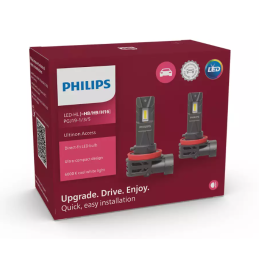 LED H8/H9/H11/H16 12V 20W PGJ19-1/3/5 PHILIPS Ultinon Access 2500 2pcs