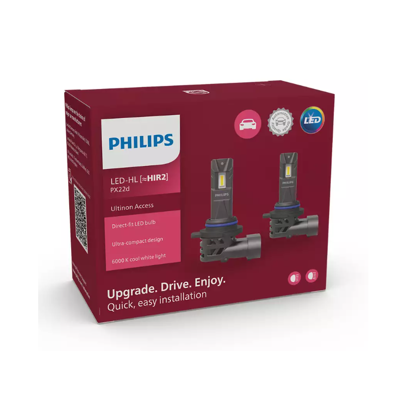 LED HIR2 12V 20W PX22d PHILIPS Ultinon Access 2500 2pcs