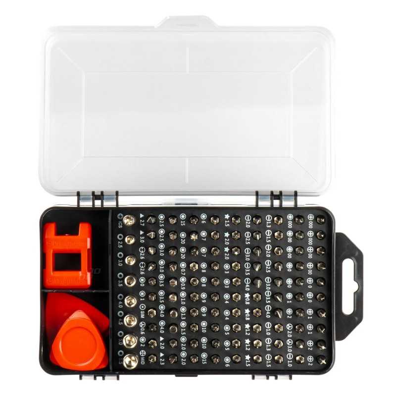 Set of precision screwdrivers in a case of 115 pcs Set of precision screwdrivers in a case of 115 pcs