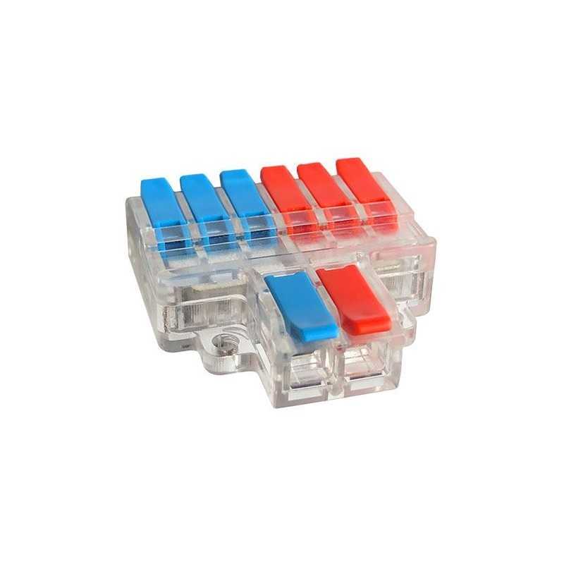 Quick connector with clamp for cables 0.5-6mm2 Quick connector with clamp for cables 0.5-6mm2