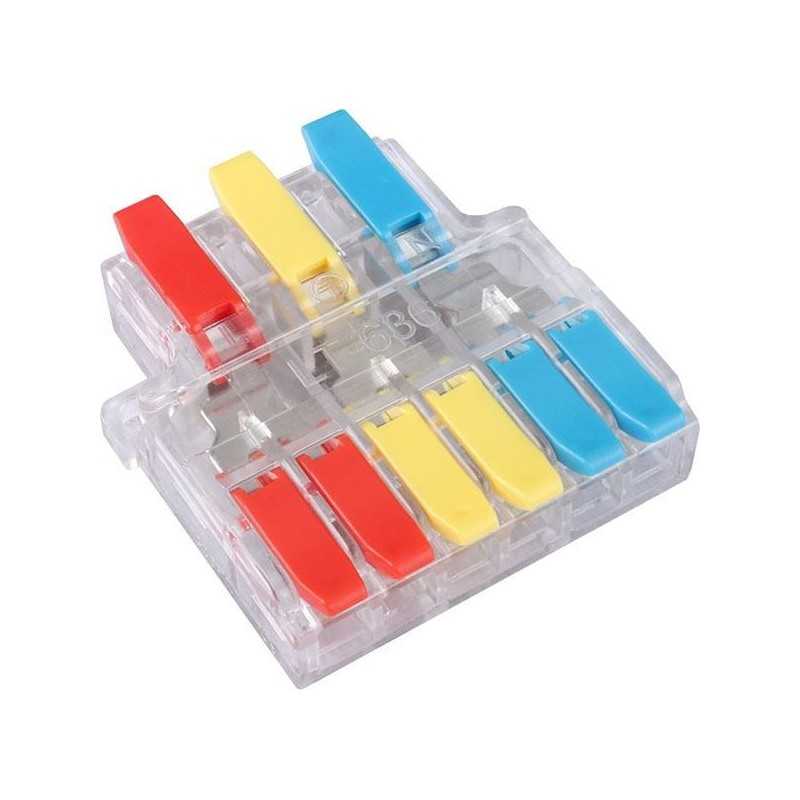 Quick connector with clamp for cables 0.5-6mm2 Quick connector with clamp for cables 0.5-6mm2