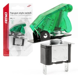 SWITCH "TOP GUN" 12-24V, MAX. 20A, GREEN