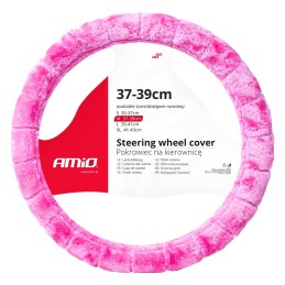 Steering wheel cover pink (37-39cm)