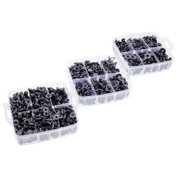 Set of car upholstery fasteners 625 pcs