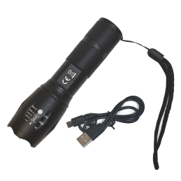 Rechargeable LED flashlight 300 LM
