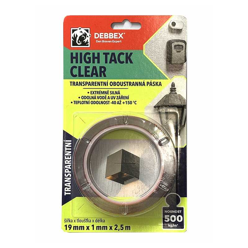 Double-sided tape HIGH TACK CLEAR