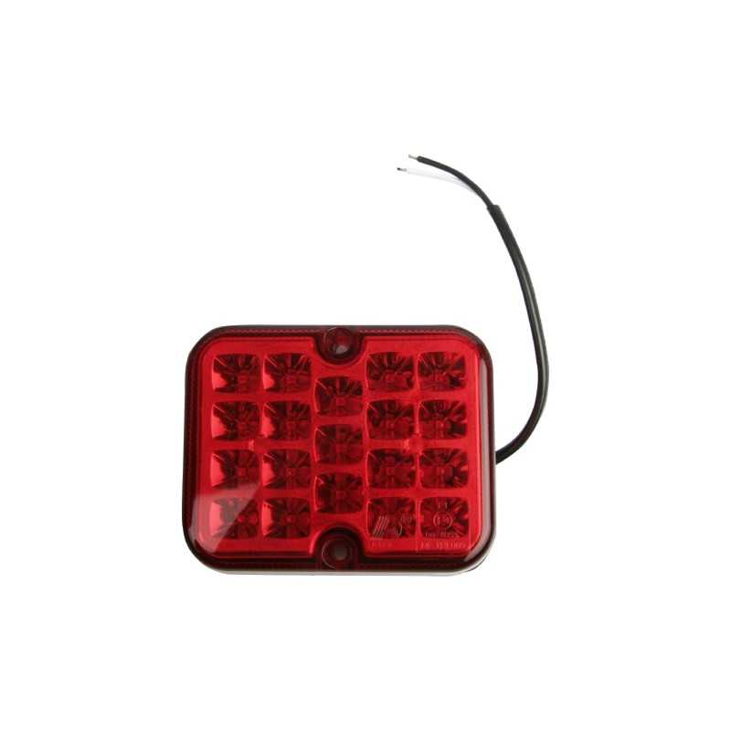 Rear fog light 19 x LED, 12V red