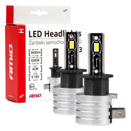 LED žárovky H3 1800 LM 2ks 12V