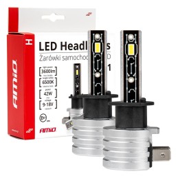 LED bulbs H1 1800 LM 2 pcs 12V
