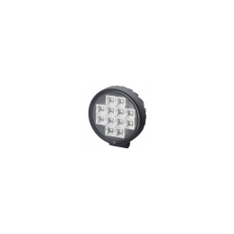 Round LED work light 12-24V 12x LED with switch