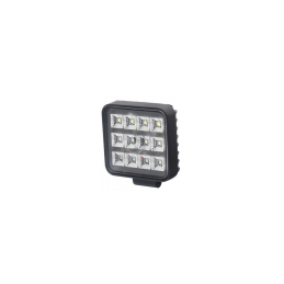 Square LED working spotlight 12-24V 12x LED with switch