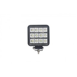 Square LED working spotlight 12-24V 12x LED with switch