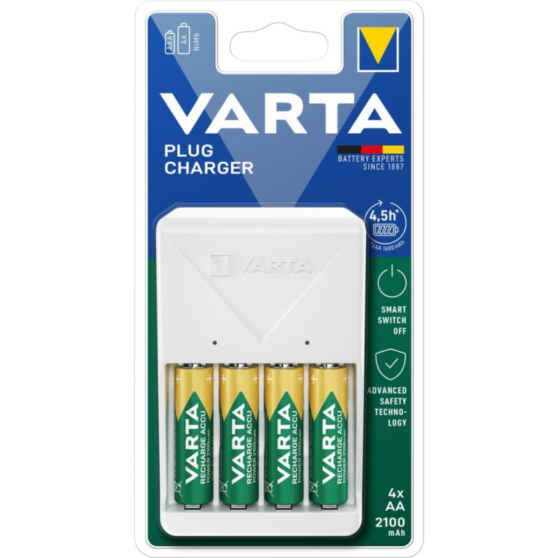 Charger VARTA PLUG CHARGER +4R6 2100 4.5 hours