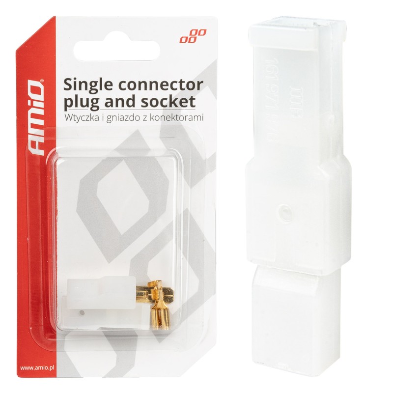 Set of covers and connectors 1xfemale + 1xpin Set of covers and connectors 1xfemale + 1xpin