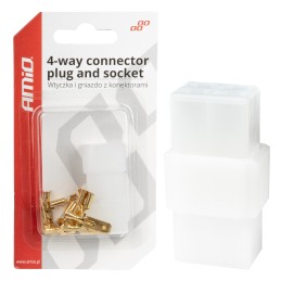 Set of covers and connectors 4xfemale + 4xpin
