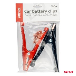 Battery pliers 600A red + black (pair)