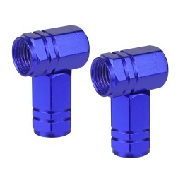 Blue aluminum caps 4 pcs