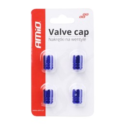 Blue aluminum caps 4 pcs