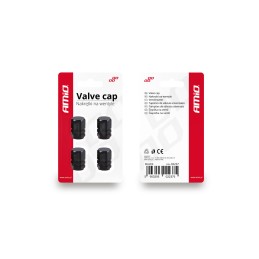 Aluminum caps black 4 pcs