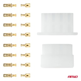 Set of covers and connectors 8xfemale + 8xpin