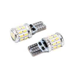 2pcs LED 12V/24V 5W W2.1x9.5d clear CANBUS