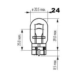 blister 12V 21/5W W3x16q 2 pcs