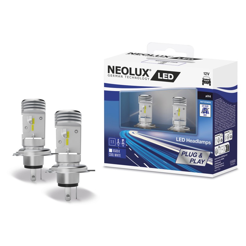LED H4 12V NEOLUX PLUG & PLAY set of 2 LEDs LED H4 12V NEOLUX PLUG & PLAY set of 2 LEDs