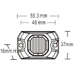 warning light LED orange PREDATOR 4x3W