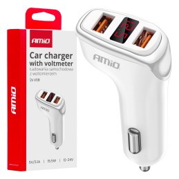 CL car charger 2x USB-A +...