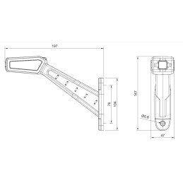 light pos. LED FT-146 P 12+24V right